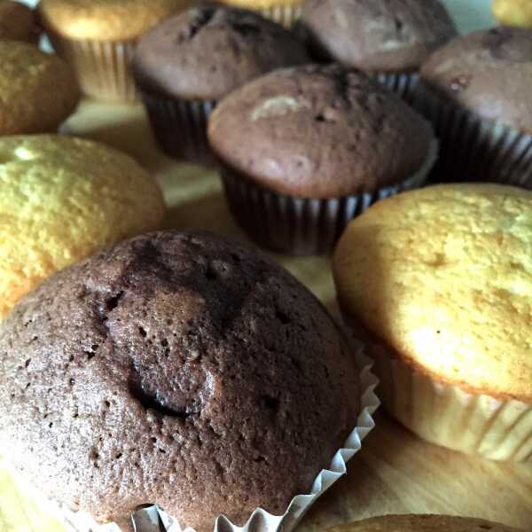 Muffinki waniliowe i czekoladowe