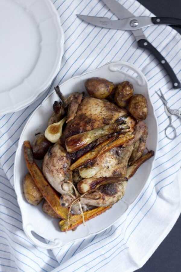 Kurczak pieczony z ziołami – Gotujmy Zdrowo – mniej soli