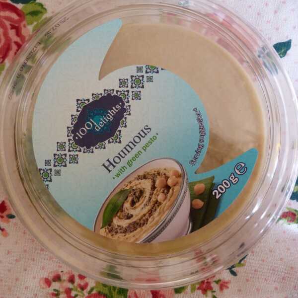 Hummus z zielonym pesto Lidl
