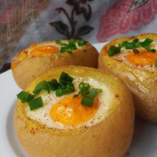 Ziemniaki zapiekane z jajkiem