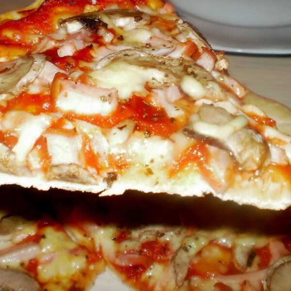 Pizza na cienkim cieście (pyyyyszna)