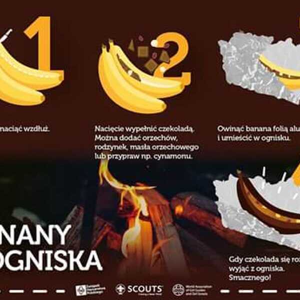 Banany z ogniska