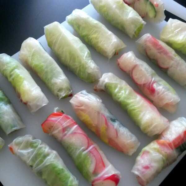 Spring rolls na surowo