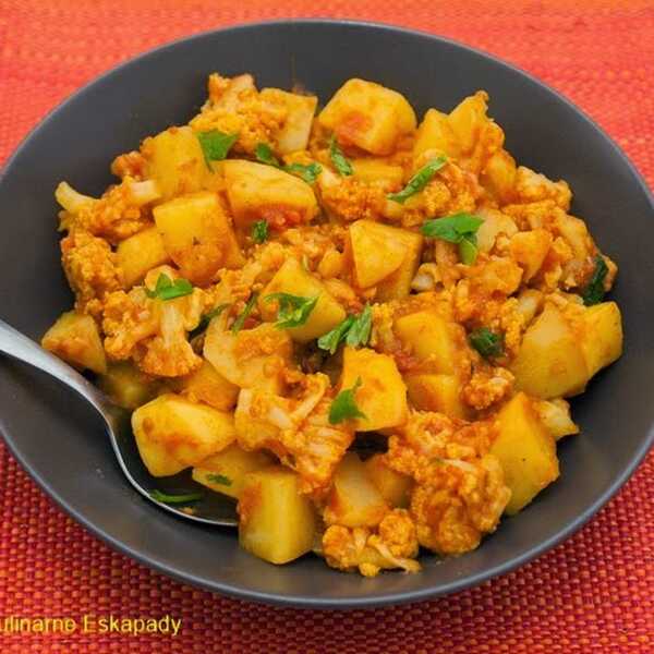 Aloo gobi - kalafior z ziemniakami po indyjsku