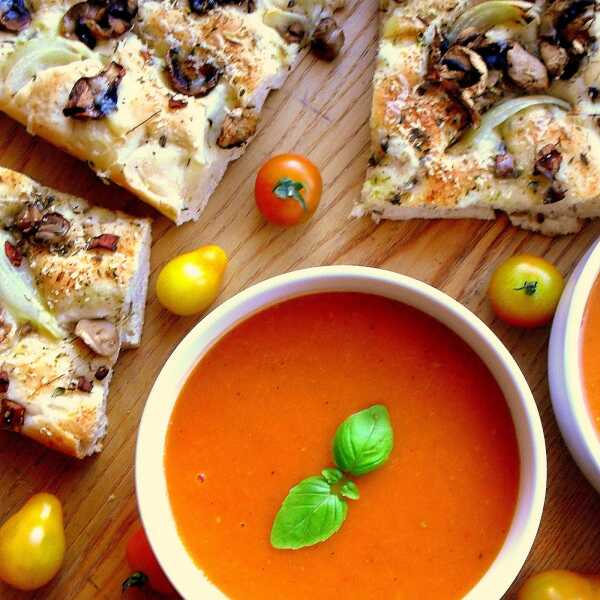 Zupa z pieczonych pomidorów / Roasted tomato soup