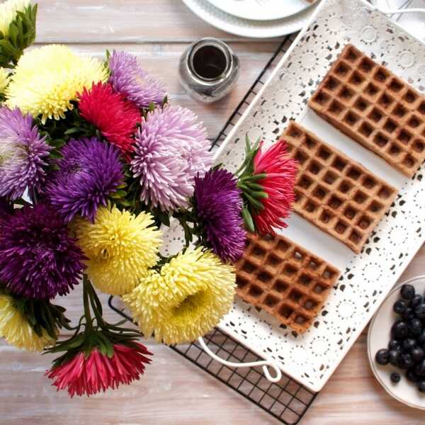 Gofry czekoladowe - pomysł na śniadanie 