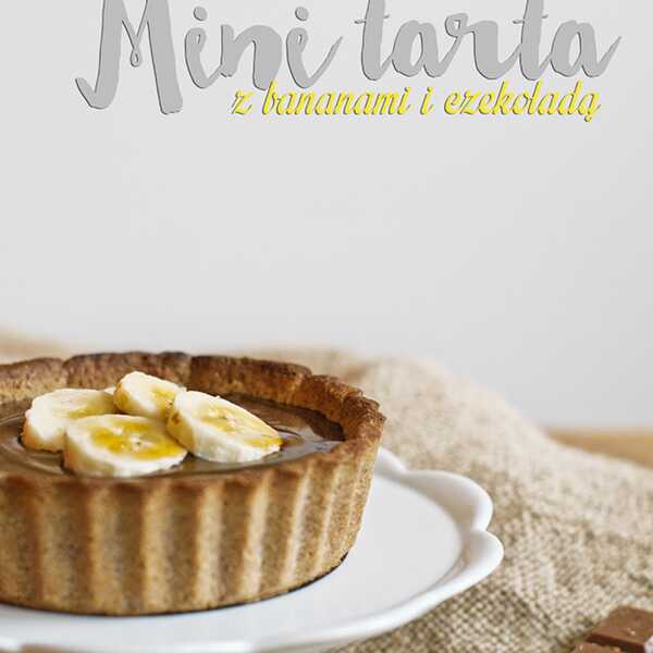 Mini tarta z bananami i czekoladą (bezglutenowa, bezzbożowa, paleo)