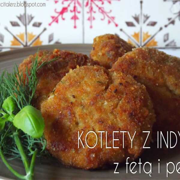 Kotlety z indyka z fetą i pesto