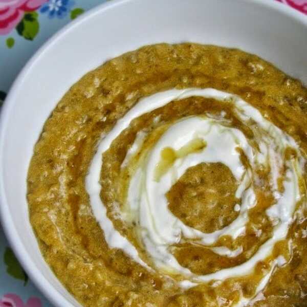 Pumpkin Steel Cut Oatmeal... Perfect breakfast!