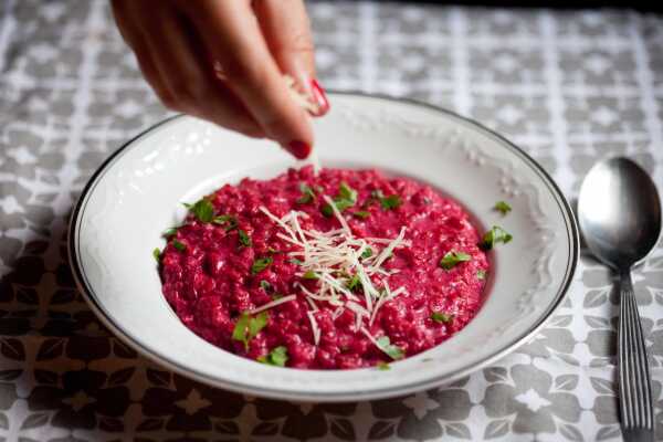 Risotto z burakami i mascarpone