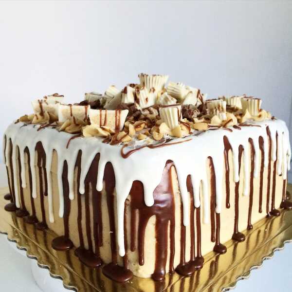 White Reese's Cake