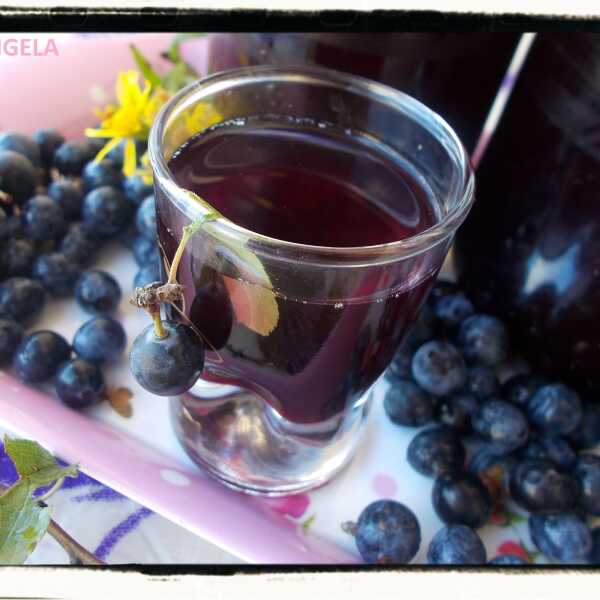 Sok ze śliwy tarniny - Blackthorn Fruit Syrup Recipe - Sciroppo di prugnolo