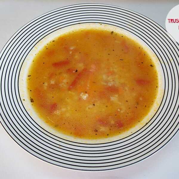 Zupa pomidorowo-dyniowa z ryżem