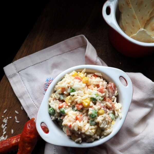 Sałarka ryżowa z mixem warzyw