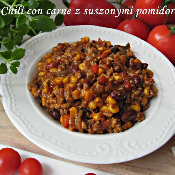 Chili con carne z suszonymi pomidorami