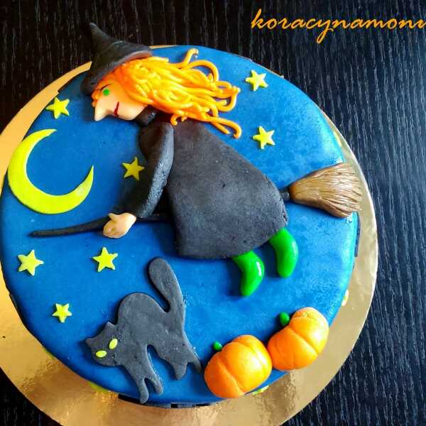 Tort czarownica Halloween