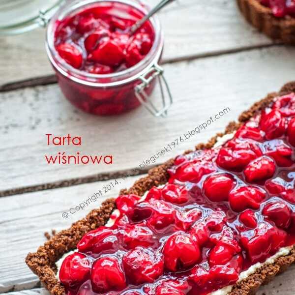 TARTA WIŚNIOWA - BEZ PIECZENIA