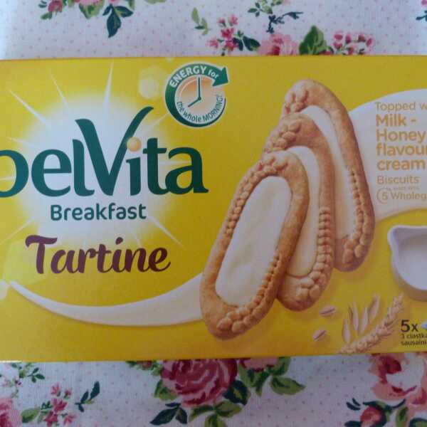 Belvita Tartinki z kremem mlecznym z miodem