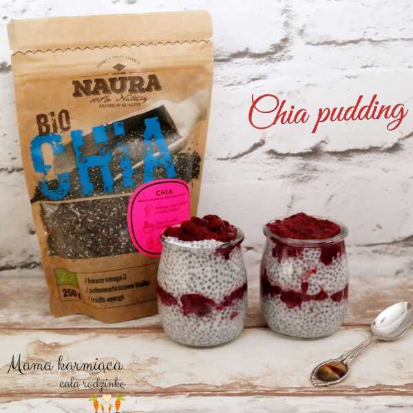 Chia pudding z frużeliną malinowo - jeżynową