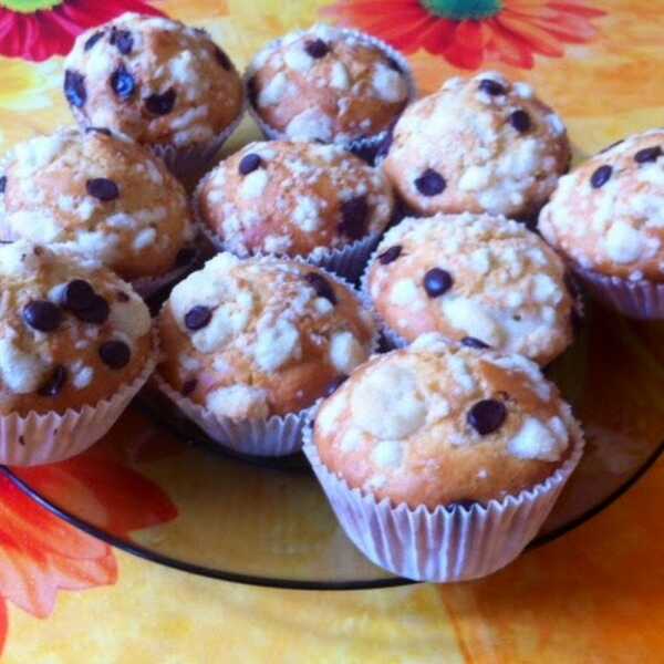 Muffinki drozdzowe, nasz debiut :)