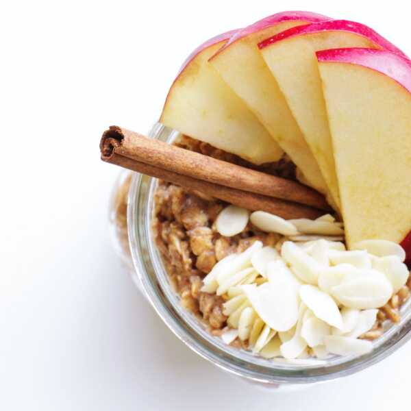 Autumn apple & cranberry oatmeal