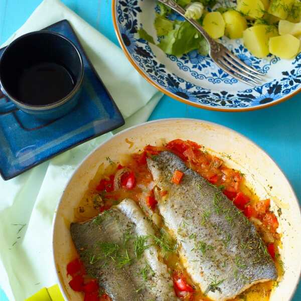 Pstrąg z warzywami / Trout with vegetables