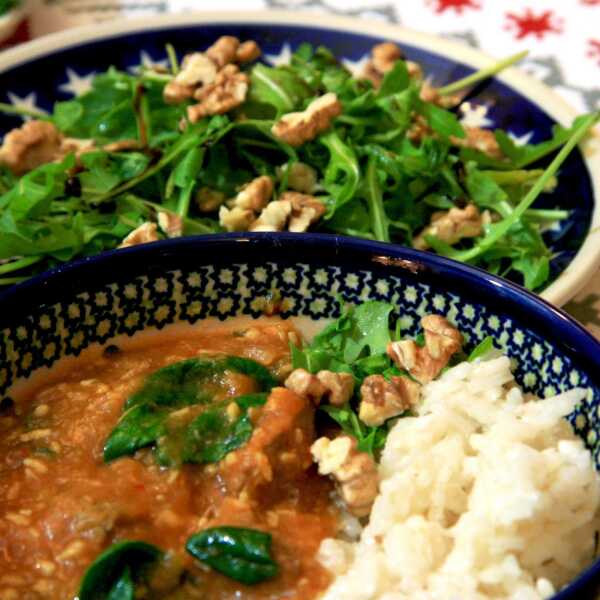 Pyszne curry z dynią i wołowiną 