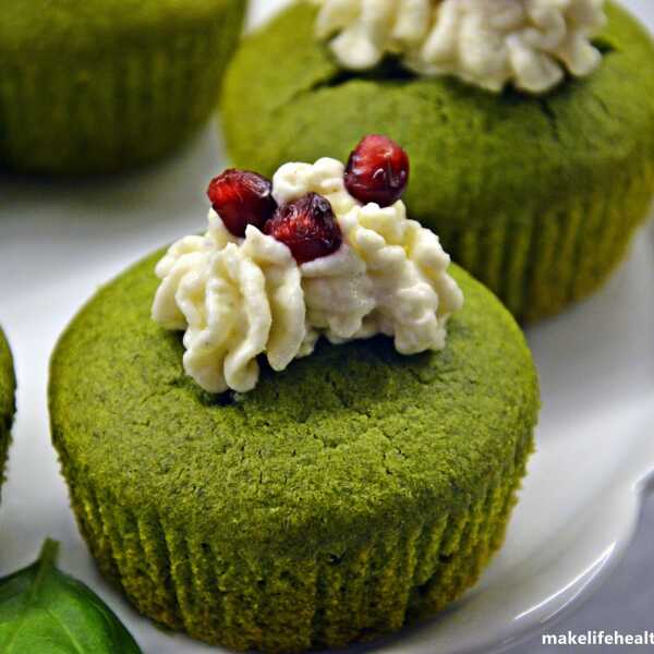 Green muffins - szpinak na słodko