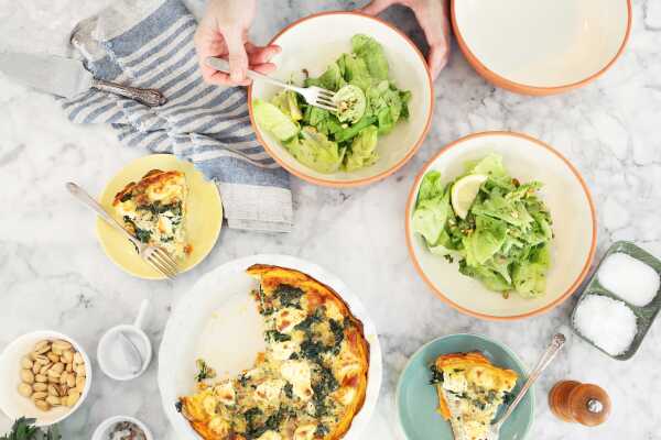 The Bakehouse Brunch: Sweet Potato Frittata + Butter Lettuce Salad