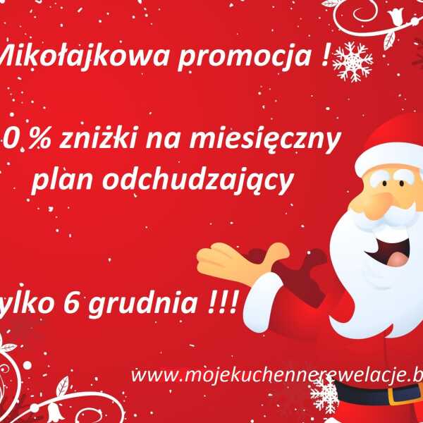 Mikołajkowa promocja na miesięczny plan odchudzający :) 