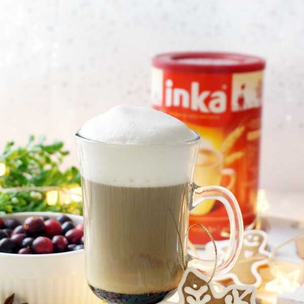 Kawa Inka z syropem migdałowo-wiśniowym