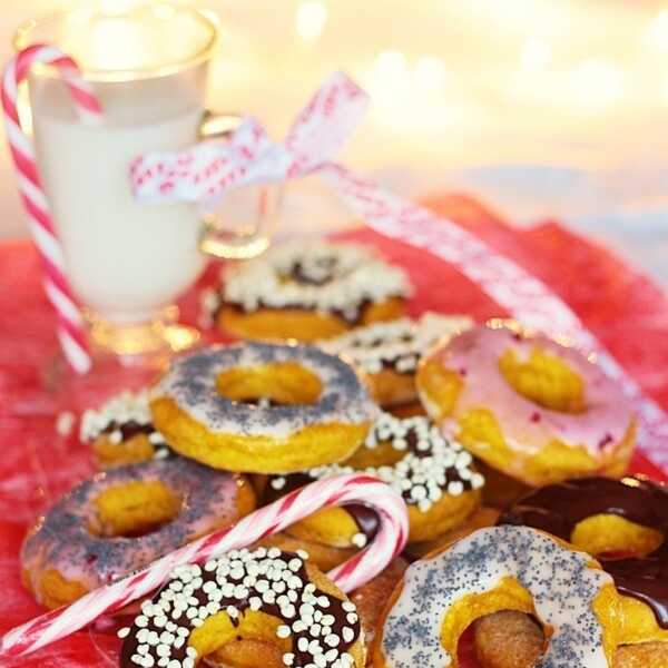 Orkiszowo-dyniowe pieczone donuts (bez laktozy, wegańskie)