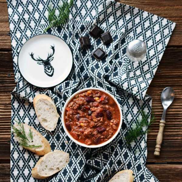 Chili con carne z gorzką czekoladą