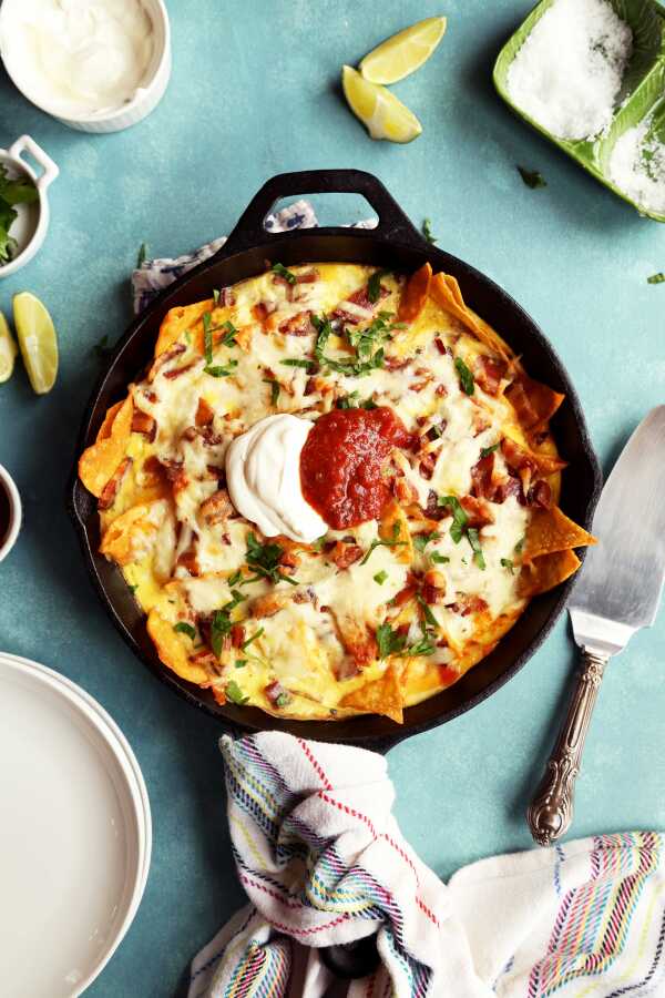 Chilaquiles Frittata Bake