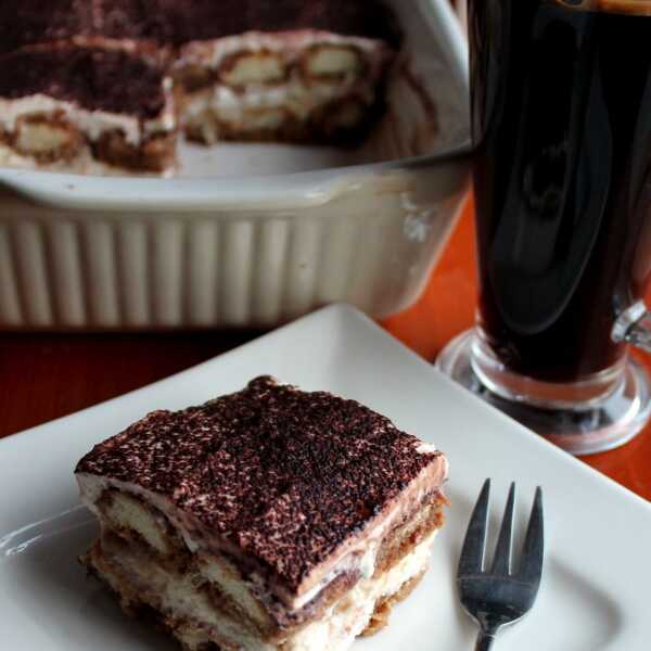 Tiramisu kawowe bez jajek