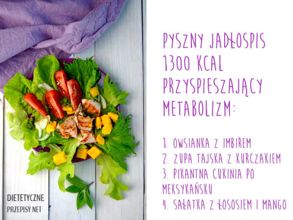 Pyszny jadłospis przyspieszający metabolizm