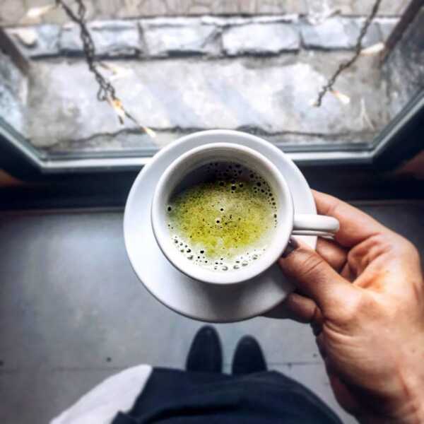 Kokosowa matcha latte!