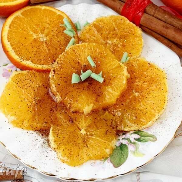 Pomarańcze z miodem i cynamonem - deser marokański