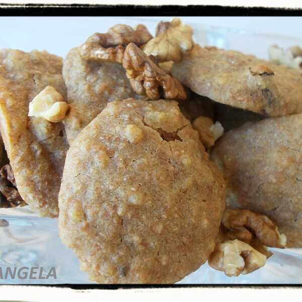 Ciastka orkiszowo-jaglane z orzechami - Millet & Nuts Tea Cakes - Biscotti di miglio e farro con noci