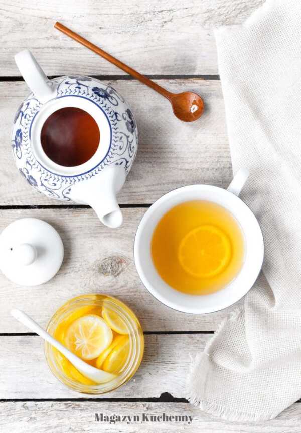 Cytryny w rumie z miodem (do herbaty)