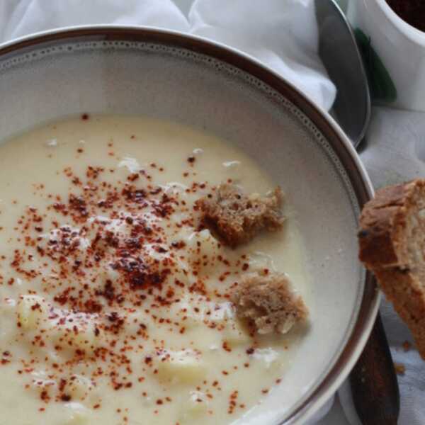 Turecka zupa z ziemniakami i jogurtem / Bolu usulü patates çorbası