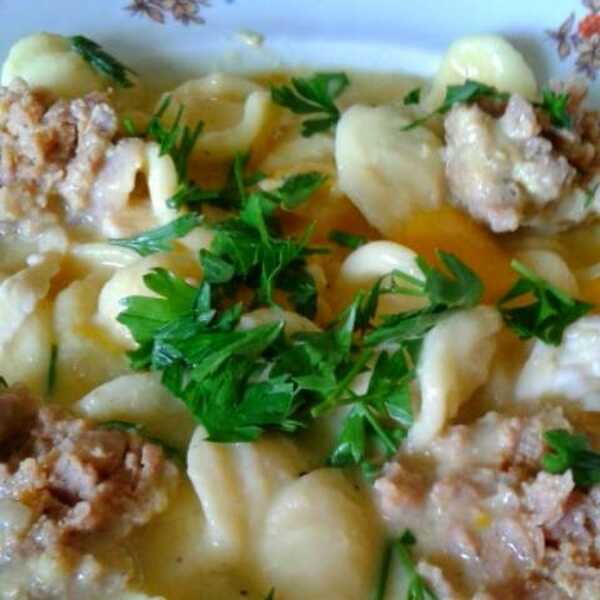 Grecka zupa Avgolemono wg. Marysi :)