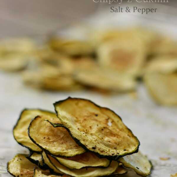 Chipsy z Cukinii Pieprz & Sól / Pepper & Salt Zucchini Chips (raw vegan)