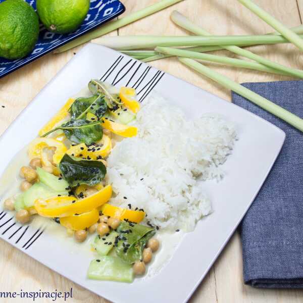 Błyskawiczne, aromatyczne, zielone curry z cieciorką czyli tajska kuchnia w 25 minut!