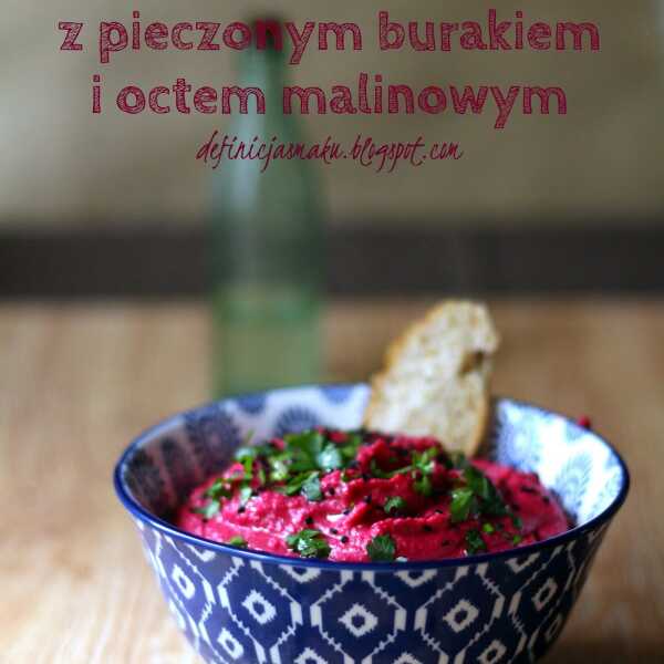 Hummus z pieczonym burakiem i octem malinowym