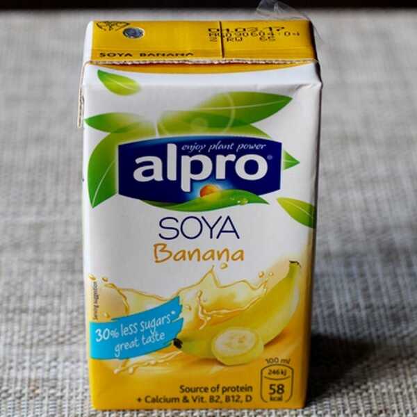 Napoje roślinne Alpro - banana i red fruits - recenzja