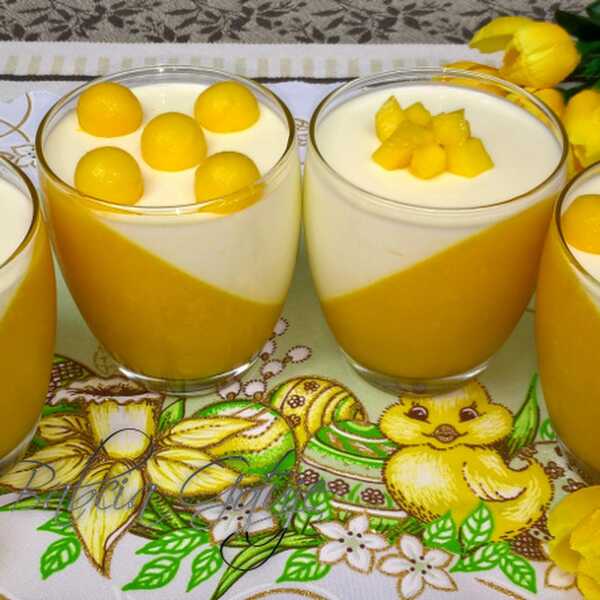 Deser z Mango Panna Cotta