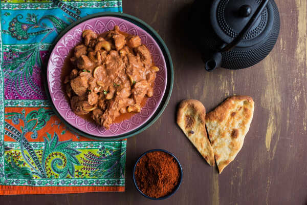 Butter Chicken i chlebki Naan