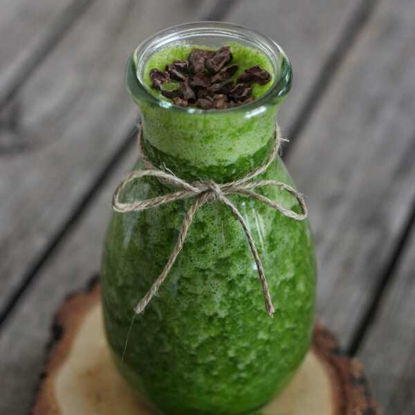 Koktajl Mięta, Banan & Szpinak / Minty Spinach Green Smoothie (raw vegan)