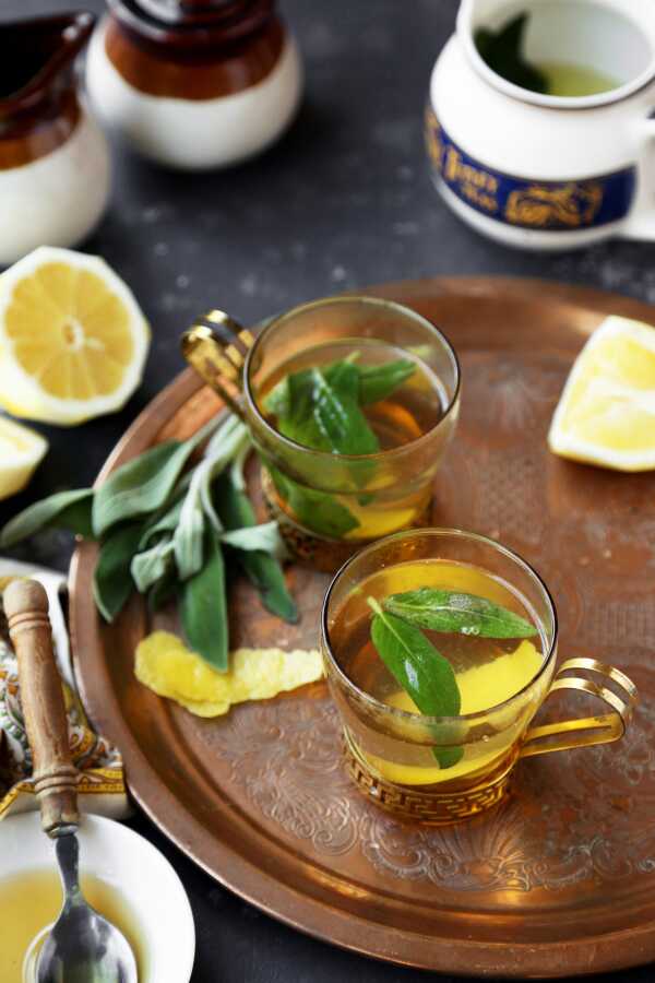 Simple Lemon and Sage Tisane